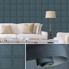 Plain Blue Stripe Bedroom Wallpaper Glitter Flock Textured Wall Paper Home Decor