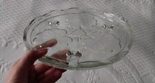 Vintage Round Glass Cake Stand ...  Retro/ Shabby Chic Cake/Savoury Server