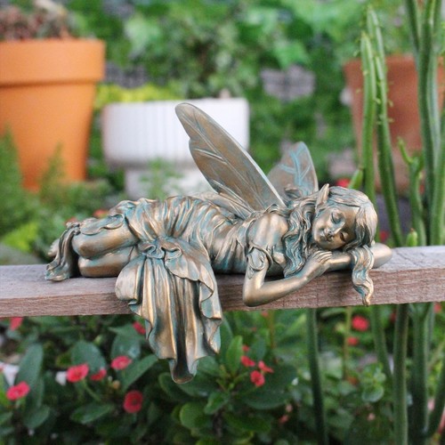 Sleeping fairy resin statue - sleeping,