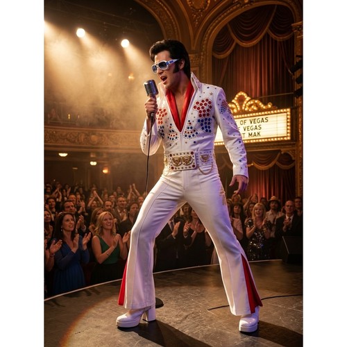 Elvis style jumpsuit costume - elvis,