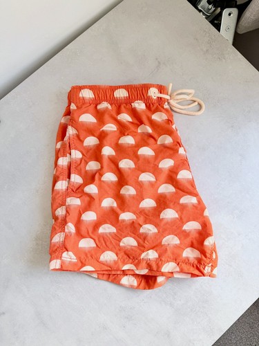 Zara orange semi circle print - circle,