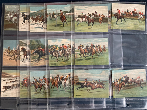 Cigarette cards races - cards, historic