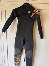 Boys Billabong Wetsuit Furnace Carbon Comp Size 8 3/2mm Top Entry