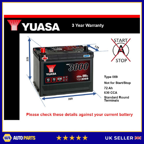 Battery fits daihatsu - fits, fourtrak