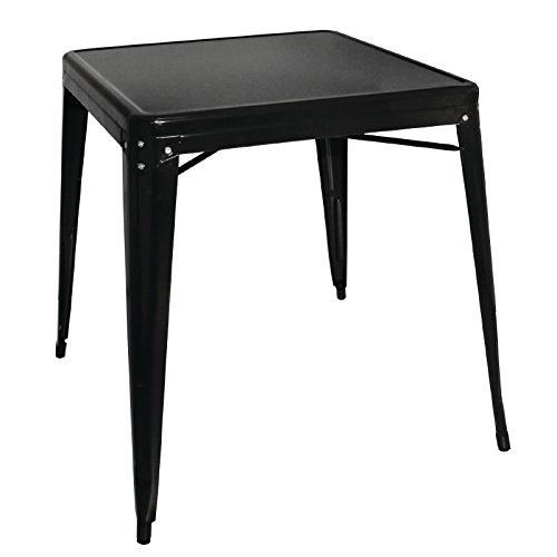 Black steel bistro - black, table