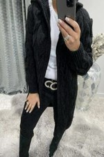 Women Ladies Cardigan Cable