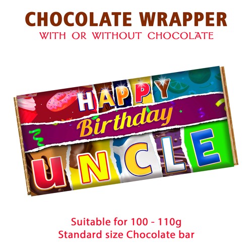 Happy birthday uncle - happy, chocolate