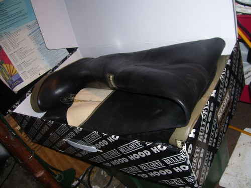 Rare bullseye hood hip waders - hip,