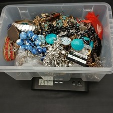 Costume Jewellery Bundle Various Bracelets Necklaces Earrings Rings 2.9kg -CP 