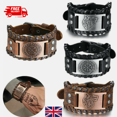 Mens viking wide leather - mens,