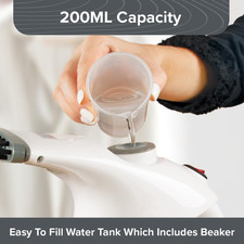 Quest 42140 800W Portable Garment & Fabric Steamer / Use on Clothes, Furniture,