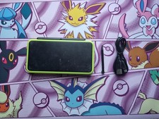 Nintendo 2DS XL Handheld Console Black and Lime Green with Charger
