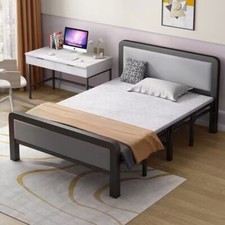 3FT Black Folding Single Metal