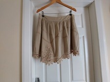 Skirt “Promod” Pale Sand Colour Size: 14 (UK) Eur 42