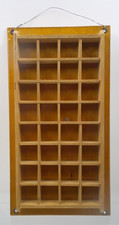Wooden Thimble Display Shelf Holder for 32 Thimbles