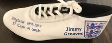 Un Signed Jimmy Greaves England Custom  Football  Boots Framing Signing Display