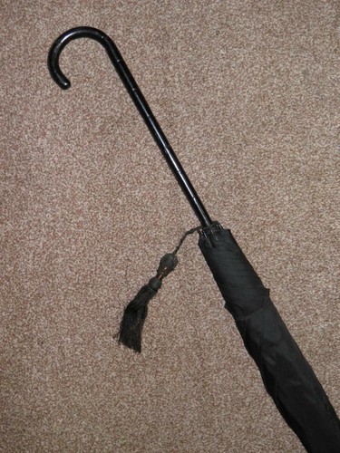 Antique ladies black canopy - antique,