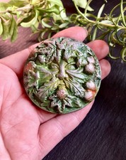 Pagan Green Man Handmade clay