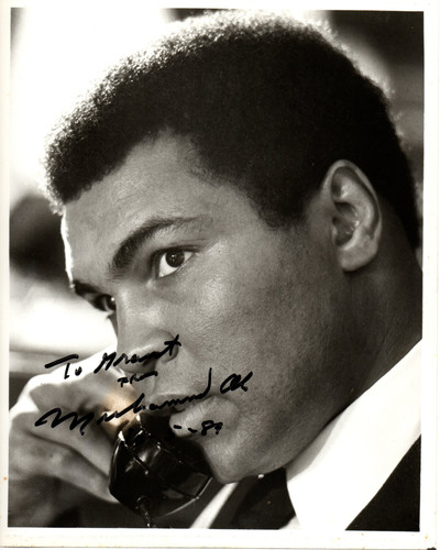 Muhammad ali hand signed - hand, x