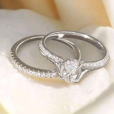 18ct White Gold Bridal Set