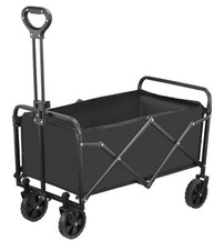 Heavy Duty Folding Utility Wagon for Beach, Shopping, and Outdoor Festivals