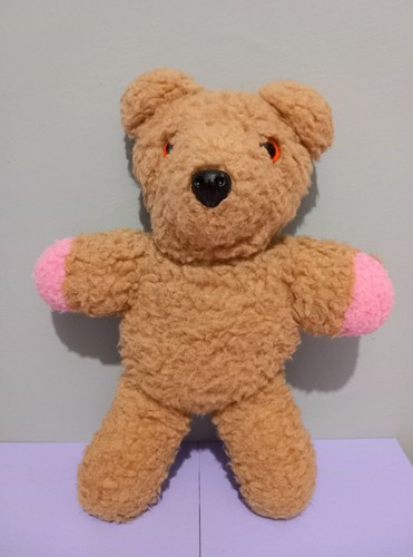 Vintage brown and pink teddy - vintage,