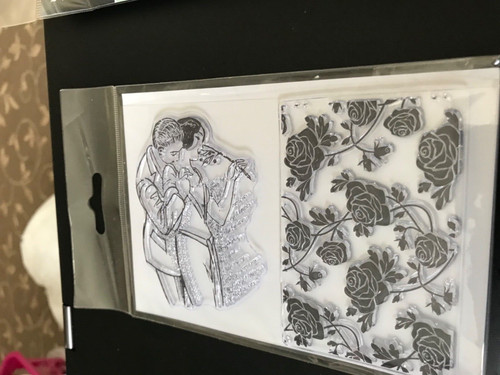 Kanban art deco - couple, stamps
