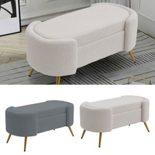 Velvet Padded Footstool 100cm