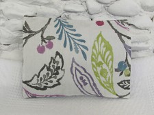 Cushion Cover, Light Beige, Purple, Green, Grey, Pinks, Floral, Leaves, Berries.