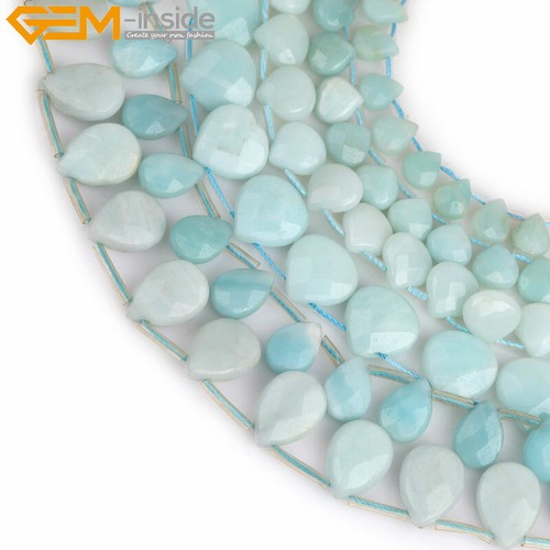 Natural amazonite top - amazonite, drilled