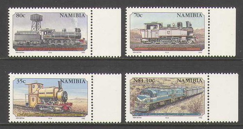 Namibia 1995 trains steam - namibia,