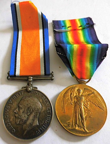 Ww1 pair pte ruddick - pte, 1st/8th