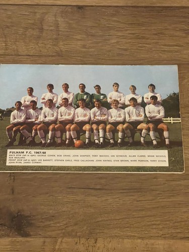 Fulham memorabilia 1967 - fulham, 1967/68