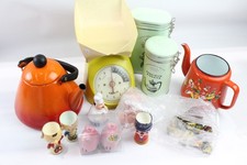 Vintage Kitchenalia Kettle Salters Scale Teapot Enamelled Breswick Joblot 