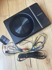 Kenwood KSC-PSW8 250W MAX 150W RMS SINGLE 8" Under Seat Powered Subwoofer I USED