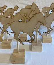 6x Running Horse & jockey