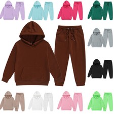 Boys Girls Plain Hoodie