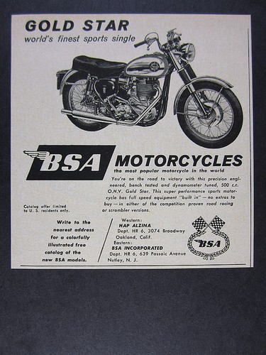 1960 bsa gold star - 1960,