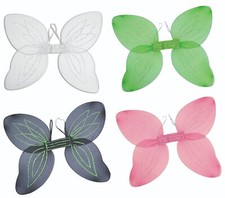 Fairy Pixie Netted Glitter Wings Fantasy Halloween Fancy Dress Costume Party