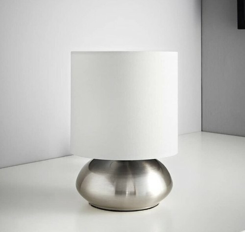 New white shade bedside metal - white,