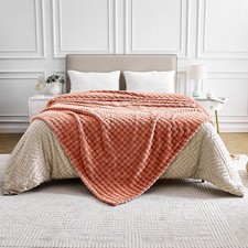 Bubble Jacquard Throw Sherpa
