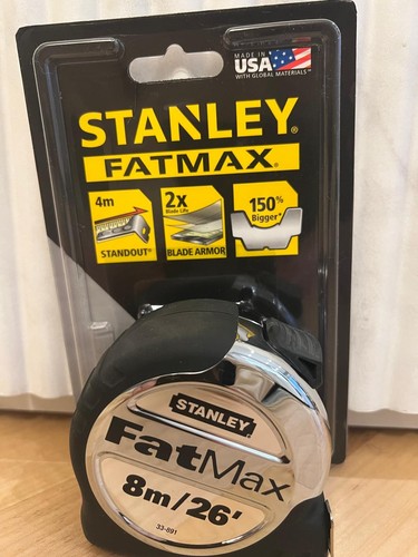 Stanley fatmax tape measure - 8m,