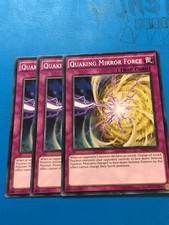 YUGIOH 3x Common Quaking