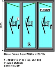 Aluminium fold doors with - aluminium, bi-fold