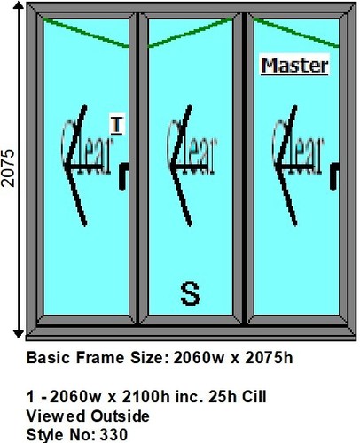 Aluminium fold doors - aluminium, with