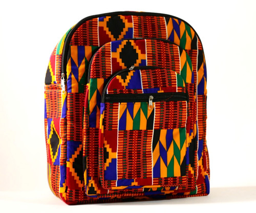 African kente print - print, backpack