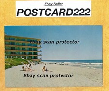 CA Laguna Beach 1960s era vintage postcard REEF TOWER PENTHOUSES 653 SLEEPY HOLL