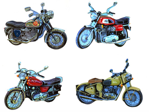 Classic british motorcycle - british,