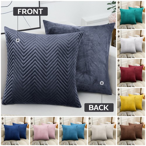Quilted velvet cushion covers - quilted,