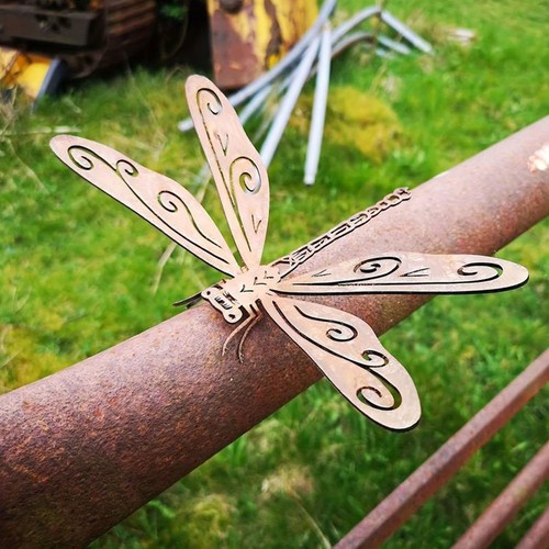 Pack rusty dragonfly garden - rusty,